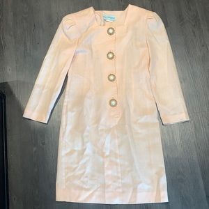 Rare light pink vintage work dress